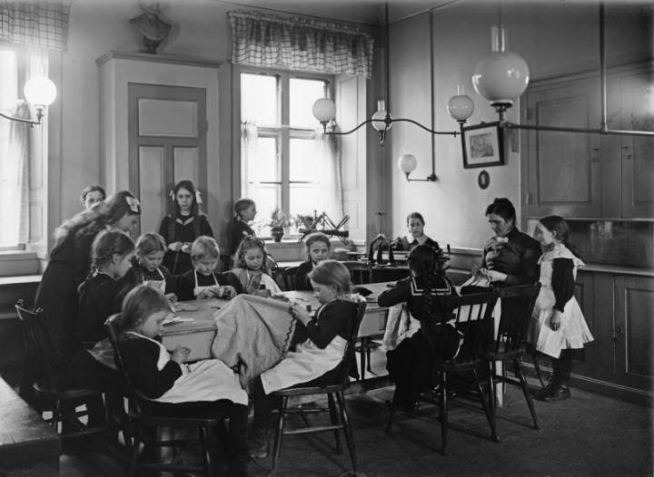 Interiör från Klara arbetsstuga för små barn vid Klara Väst