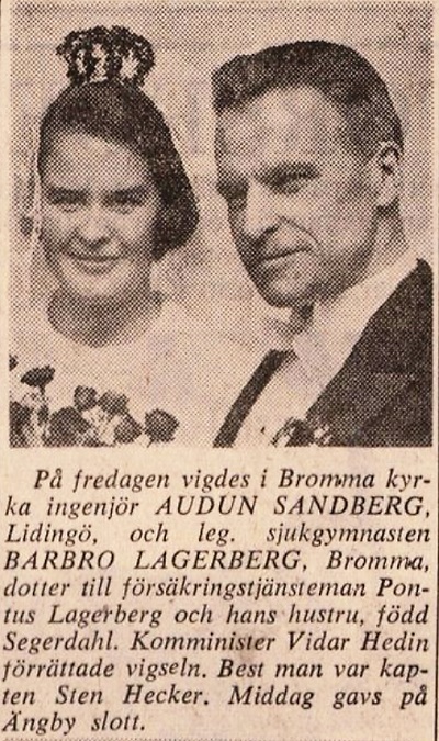 AudunSandberg-vigsel-SvD1968